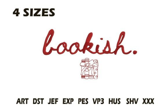 Bookish: A Whimsical Embroidery Design