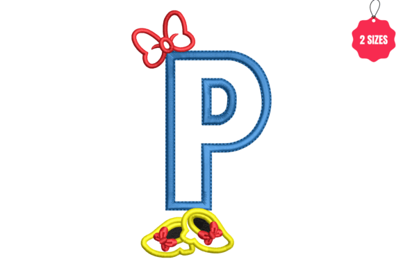 Letter P with Bow Embroidery Review