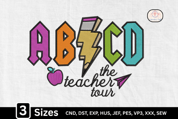 Retro Rock ABCD Letters the Teacher Tour