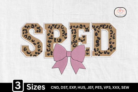 SPED Leopard Print Coquette Bow